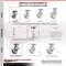 Service Caster 4 Inch V Groove Semi Steel Swivel Caster Set with Roller Bearings 2 Brakes SCC SCC-35S420-VGR-2-SLB-2 - alternate 7